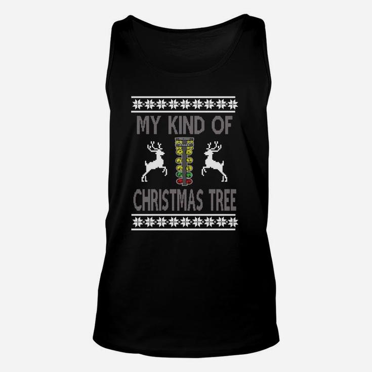 My Kind Of Christmas Tree - Drag Racing Sweater Design T-shirt Ugly Christmas Sweater 2017 Unisex Tank Top
