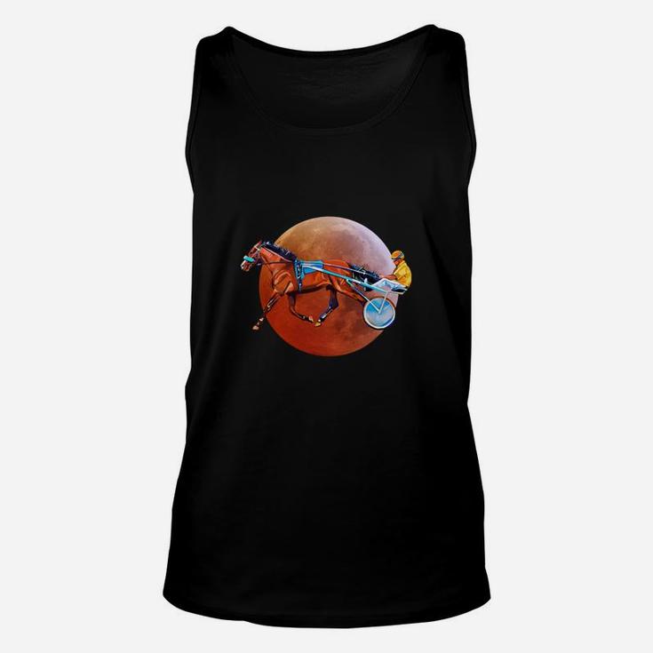 Never Underestimate An Old Man Who Loves Harness Racing Moon Blood Unisex Tank Top
