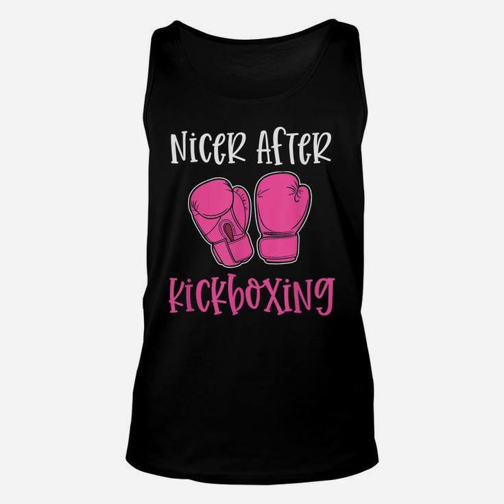 Nicer After Kickboxing Funny Pun Workout Classes Gym Gift Unisex Tank Top