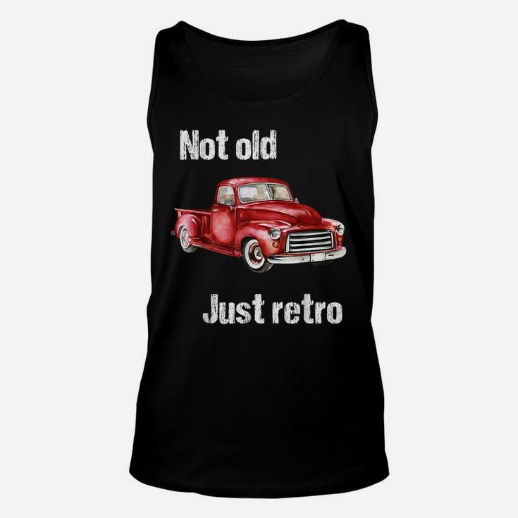 Not Old Just Retro Fun Vintage Red Pick Up Truck Tee Shirt Unisex Tank Top