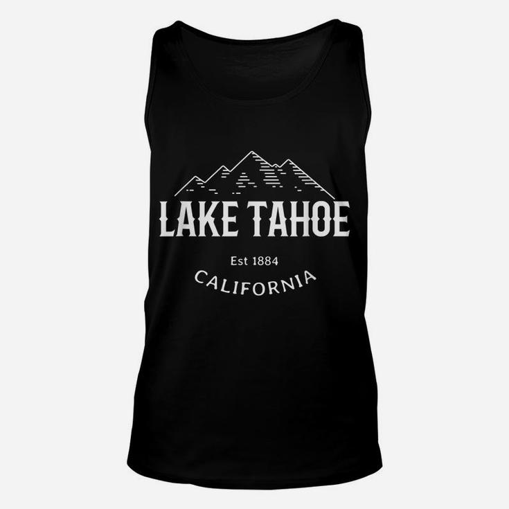 Original Lake Tahoe California Sierra Nevada Graphic Design Unisex Tank Top
