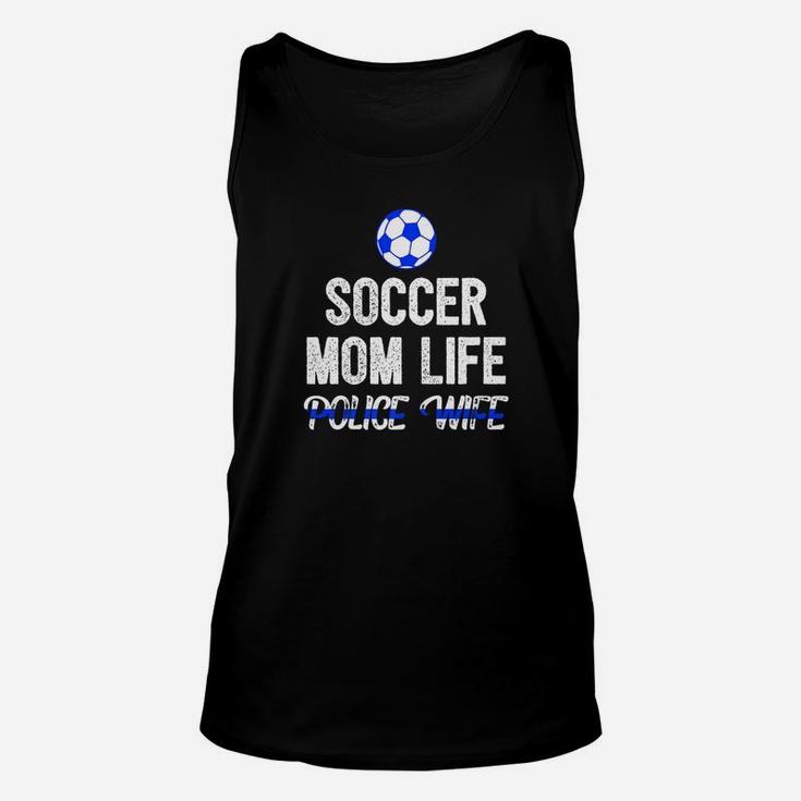 Police Wife Soccer Mom Thin Blue Line Unisex Tank Top