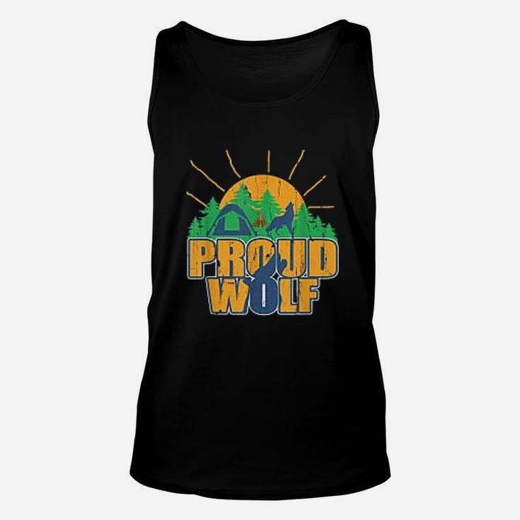 Proud Wolf Scout Cub Camping Boy Hiking Scouting Den Gift Unisex Tank Top