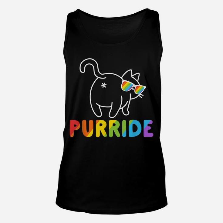 Purride Shirt Funny Cat Gay Lgbt Pride Tshirt Women Men Unisex Tank Top