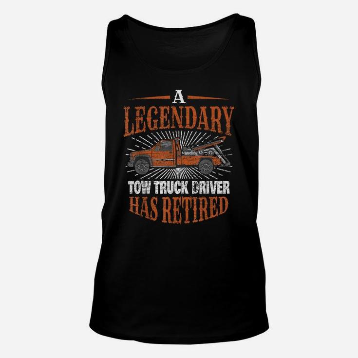 Retired Tow Truck Driver  Retirement Gift Unisex Tank Top