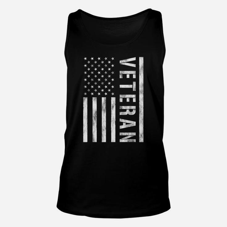 Retro Veteran Friday We Wear Red Support Our Troops Us Flag Unisex Tank Top