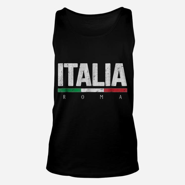 Rome Italy T-Shirt Italian Flag Italia Tourist Roma Souvenir Unisex Tank Top