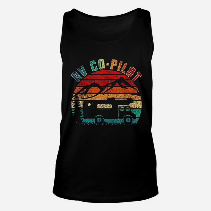 Rv Co Pilot Camping Funny Vintage Motorhome Travel Vacation Unisex Tank Top