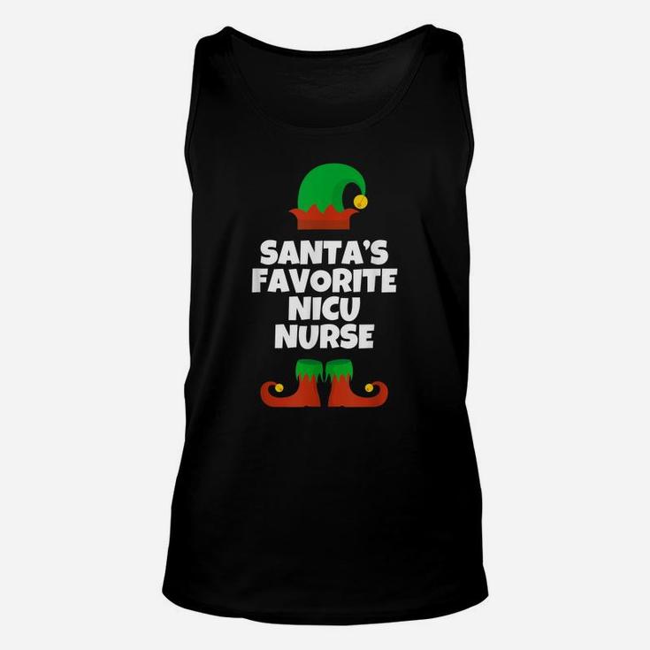 Santa's Favorite Nicu Nurse Gift Christmas Funny Neonatal Unisex Tank Top