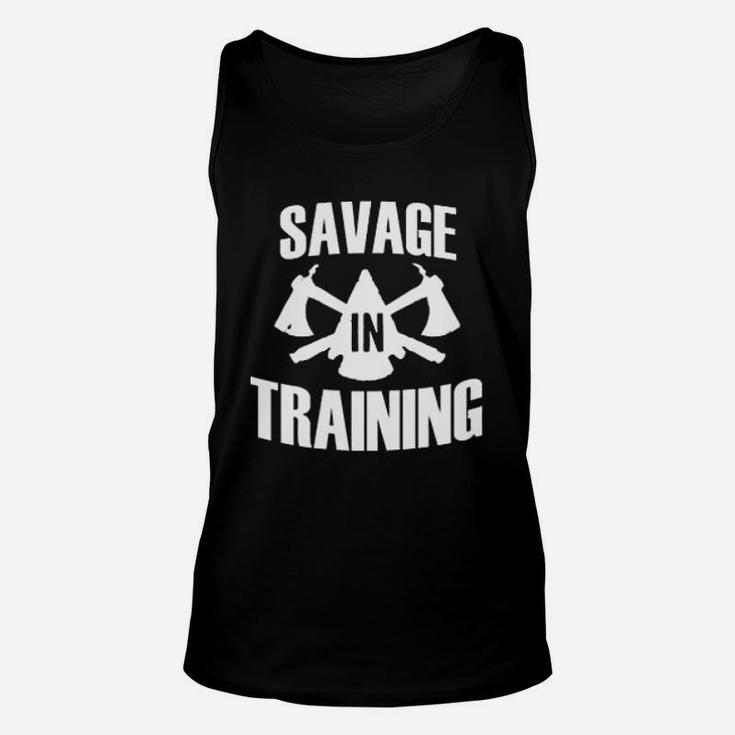 Savage In Training Cross Training Gym Workout Unisex Tank Top