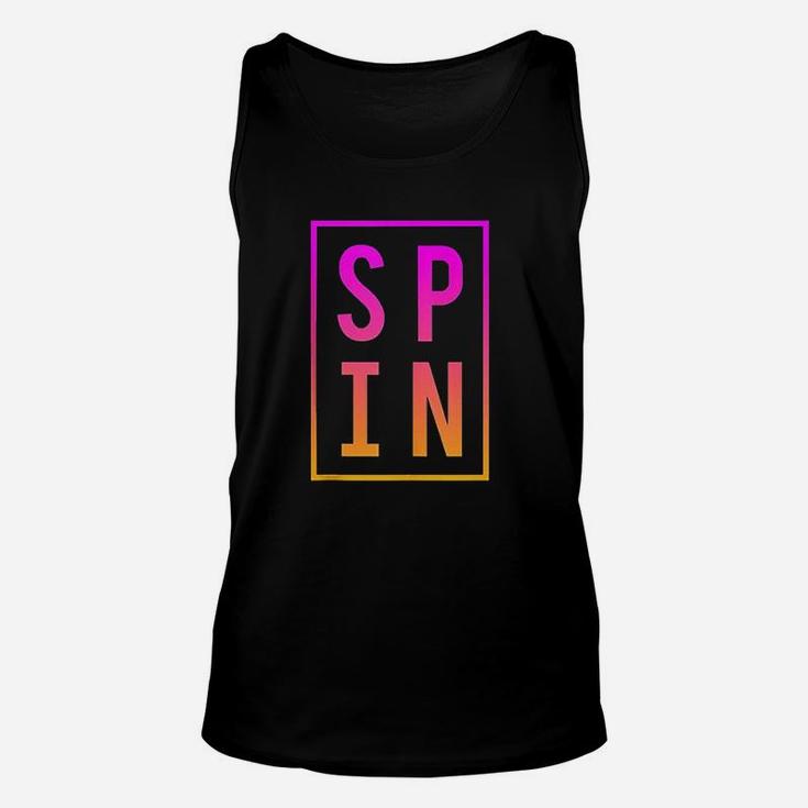 Spinning Class Saying Gym Workout Bike Fitness Spin Unisex Tank Top