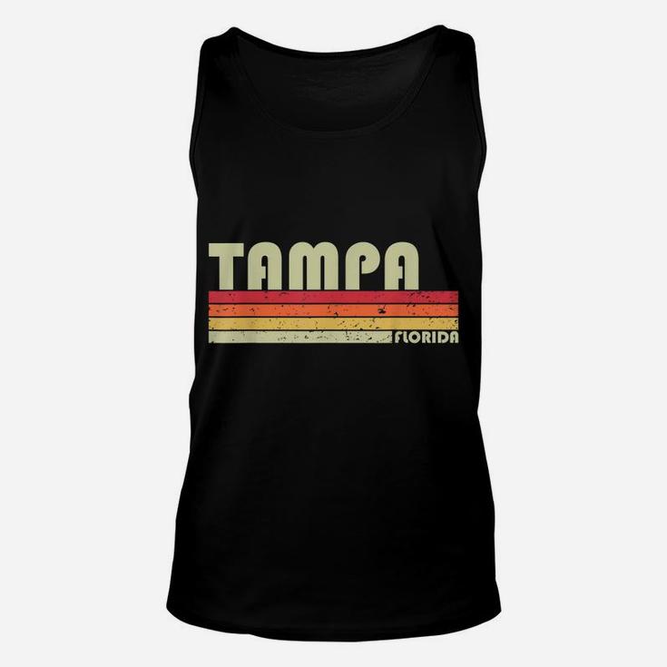 Tampa Fl Florida Funny City Home Roots Gift Retro 70S 80S Unisex Tank Top