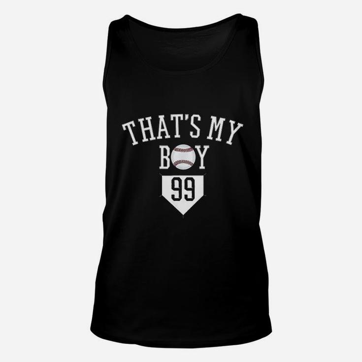 That Is My Boy Baseball Number 99 Jersey Baseball Mom Dad Unisex Tank Top