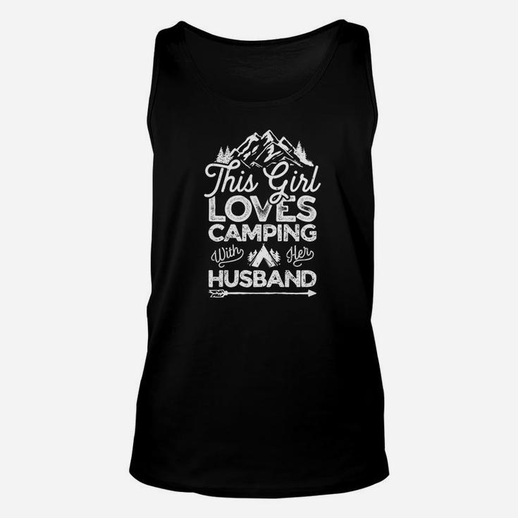 This Girl Loves Camping With Her Husband Camper Wife Unisex Tank Top