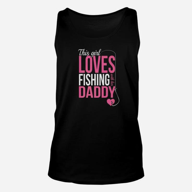 This Girl Loves Fishing With Her Daddy Unisex Tank Top