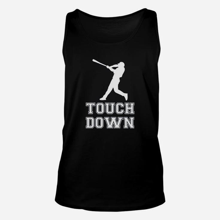 Touch Down Funny Mocking Baseball Player Football Sporting Unisex Tank Top