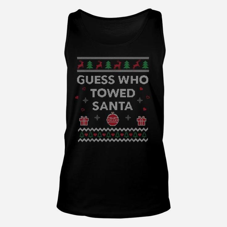 Tow Truck Driver Christmas Funny Xmas Gift Unisex Tank Top