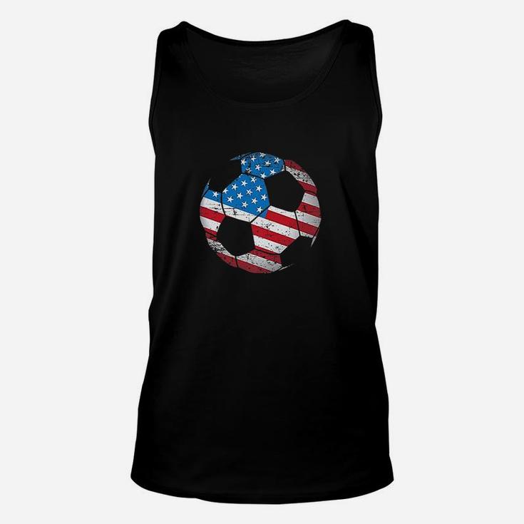 United States Soccer Ball Flag Jersey - Usa Football Unisex Tank Top