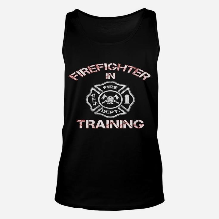 Vintage Firefighter In Training Fire Department Unisex Tank Top