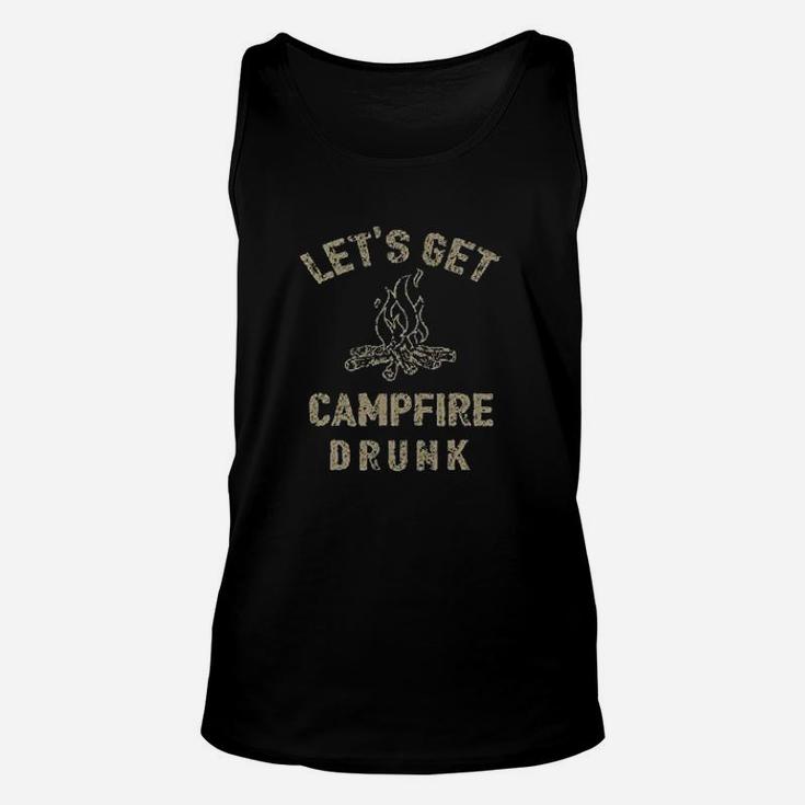 Weekend Forecast Camping With A Chance Of Drinking Unisex Tank Top