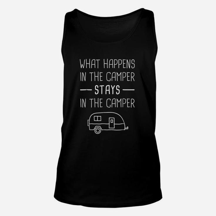 What Happens In The Camper Stays In The Camper Unisex Tank Top
