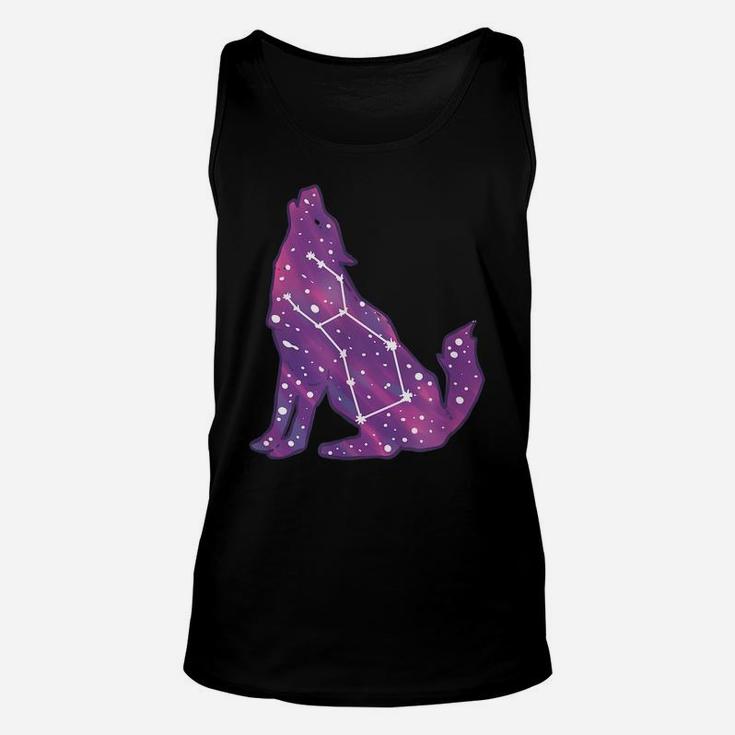 Wolf Constellation Astrophile And Nature Lover Unisex Tank Top