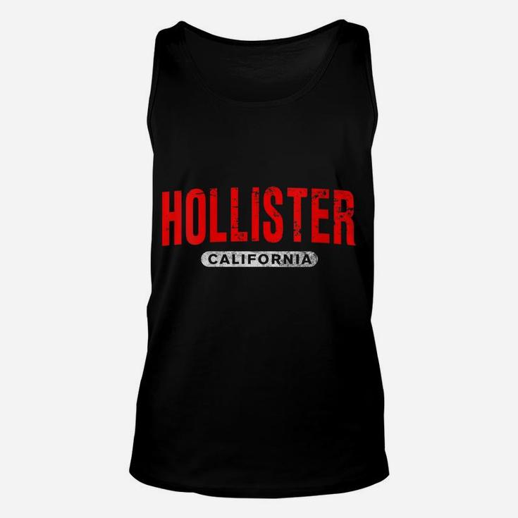 Womens HOLLISTER CA CALIFORNIA Funny USA City Roots Vintage Gift Unisex Tank Top