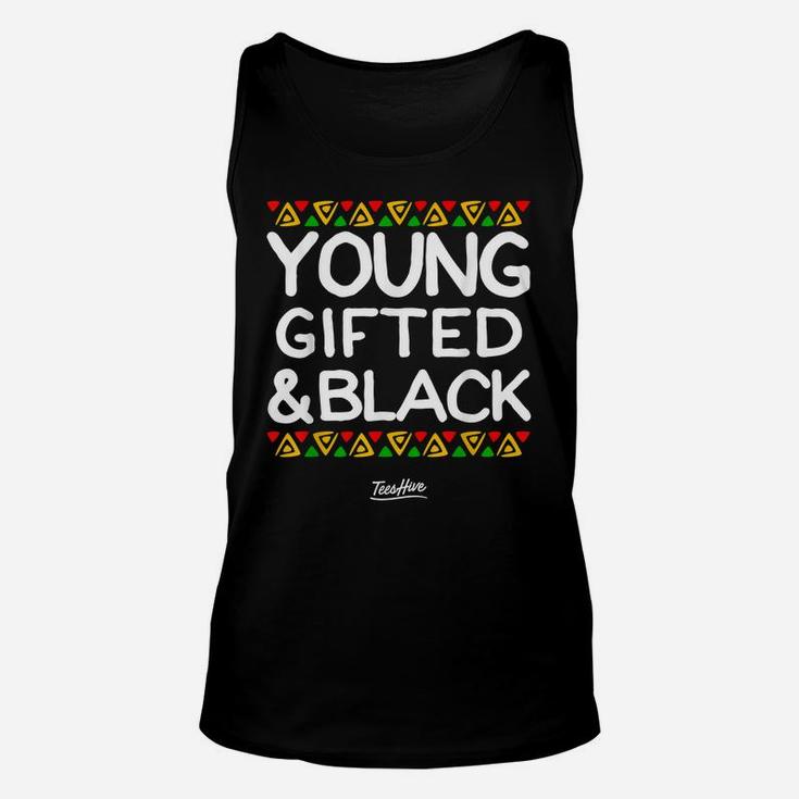 Young Gifted And Black History Month African American Unisex Tank Top