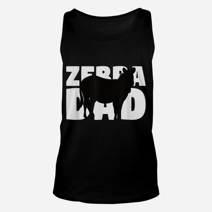 Zebra Lover Gift 'Zebra Dad' Zoo Keeper Animal Father Zebra Unisex Tank Top