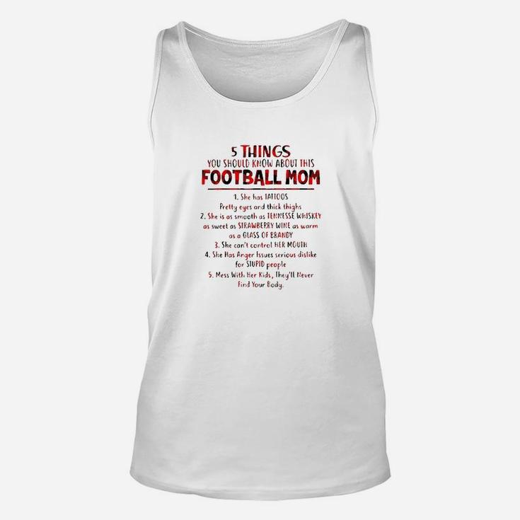 5 Things You Should Know About This Football Mom Unisex Tank Top