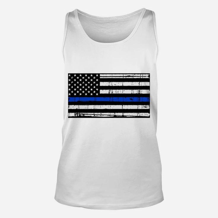 Be The Lion Not The Sheep Back The Blue Flag Police Sweatshirt Unisex Tank Top