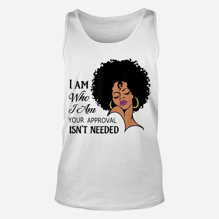 Black Queen Lady Curly Natural Afro African American Ladies Unisex Tank Top