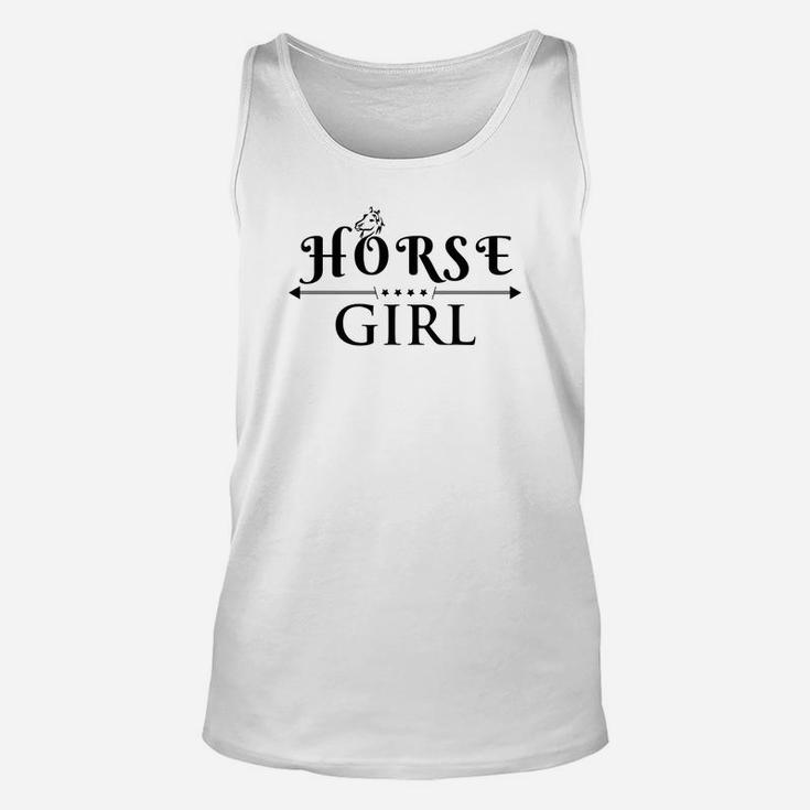 Horse Girl I Love My Horses Racing Riding Gift Unisex Tank Top