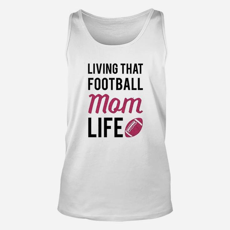 Living That Football Mom Life Athletic Gray Unisex Tank Top
