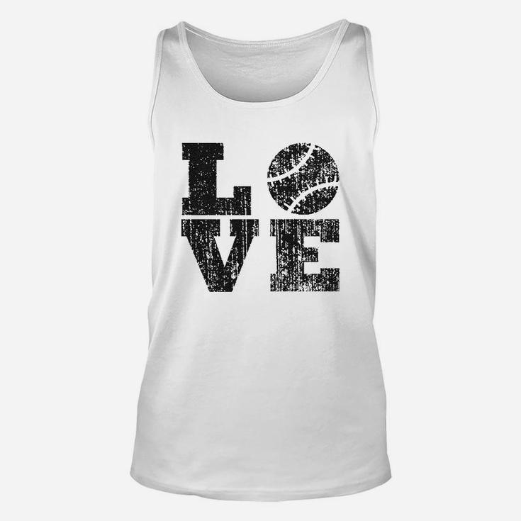 Love Baseball Mama Funny Game Day Lover Cute Unisex Tank Top