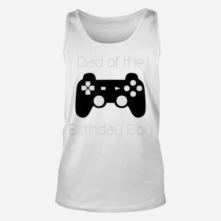 Mens Boy's Video Game Gamer Truck Birthday Party Shirt For Dad Unisex Tank Top