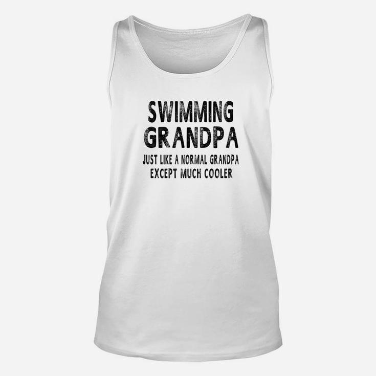 Mens Swimming Grandpa Fathers Day Gifts Grandpa Mens Unisex Tank Top