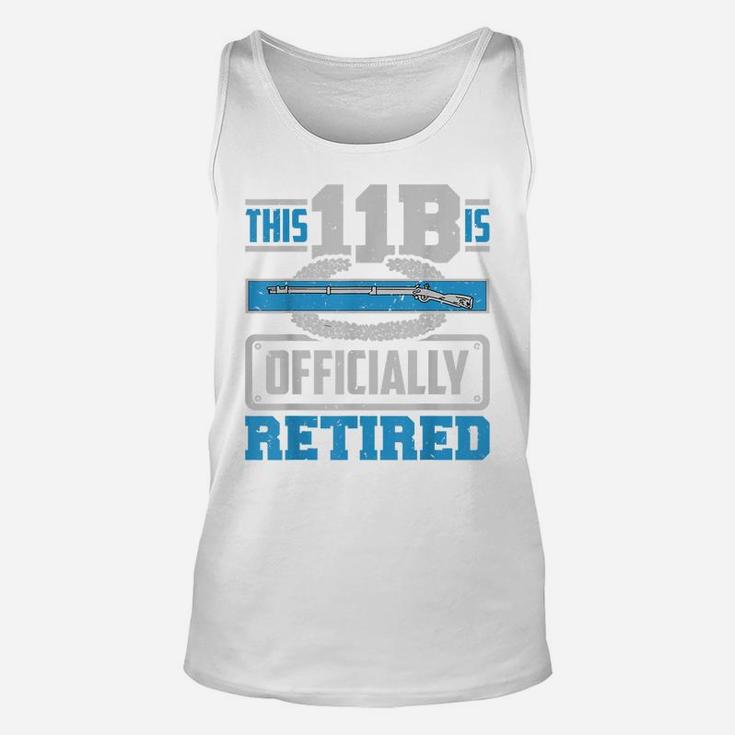 Retired Army 11B Infantry Veteran With Combat Infantry Badge Unisex Tank Top
