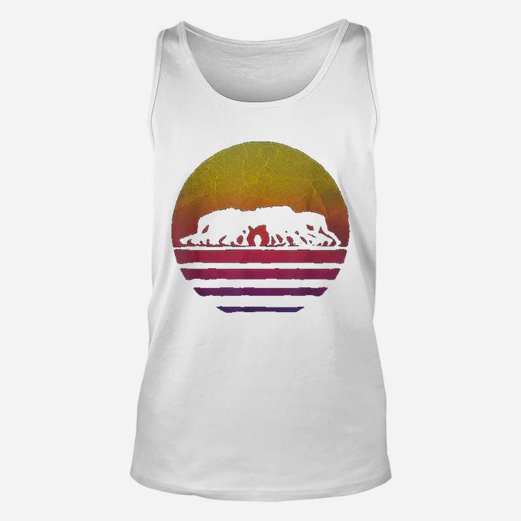 Retro Vintage Sunset Old School Rugby Sport Game Funny Gift Unisex Tank Top