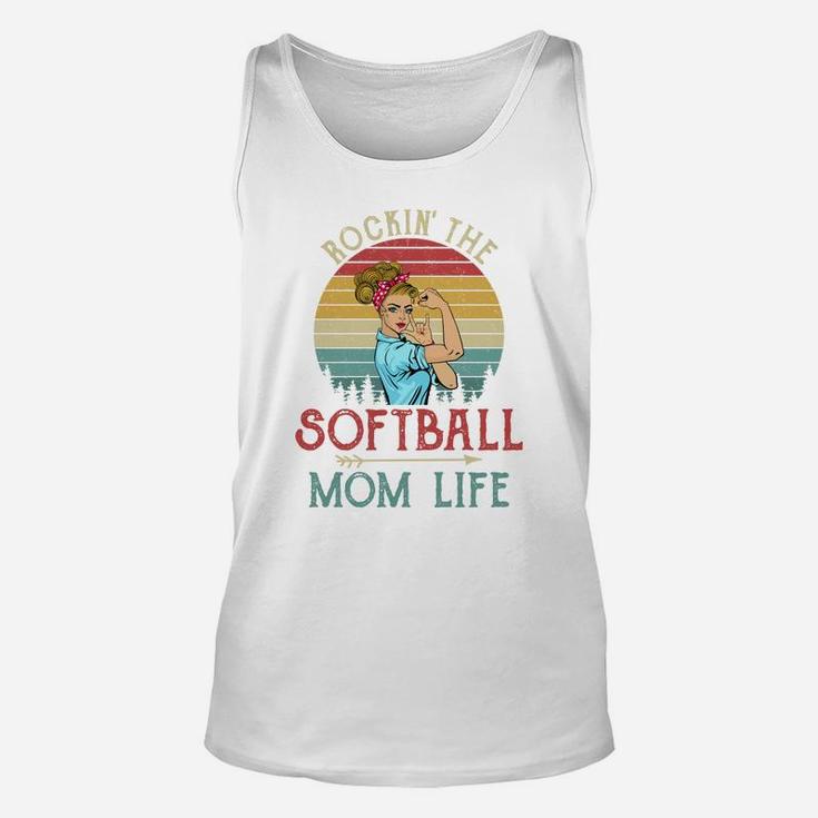 Rockin The Softball Mom Life Vintage Unisex Tank Top