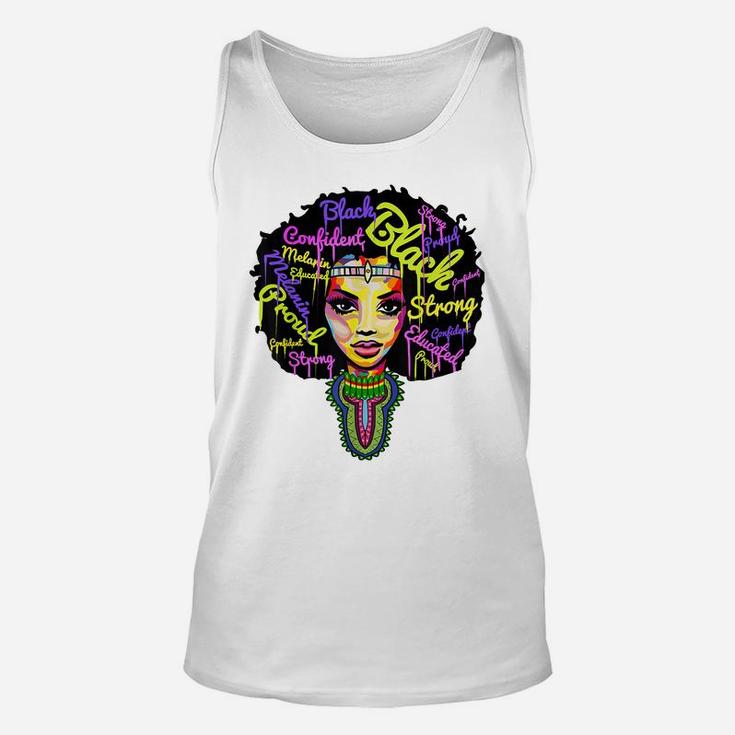 Strong African Queen Shirts For Women - Proud Black History Unisex Tank Top