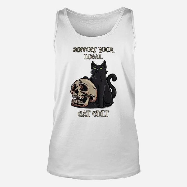 Support Your Local Cat Cult - Funny Cat Occult Unisex Tank Top