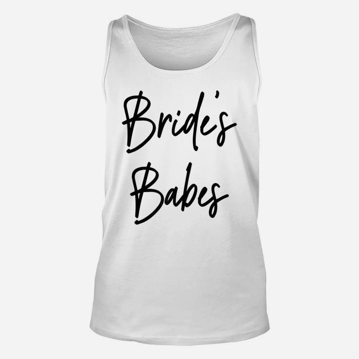 Womens Bride's Babes Bachelorette Bridesmaid Unisex Tank Top