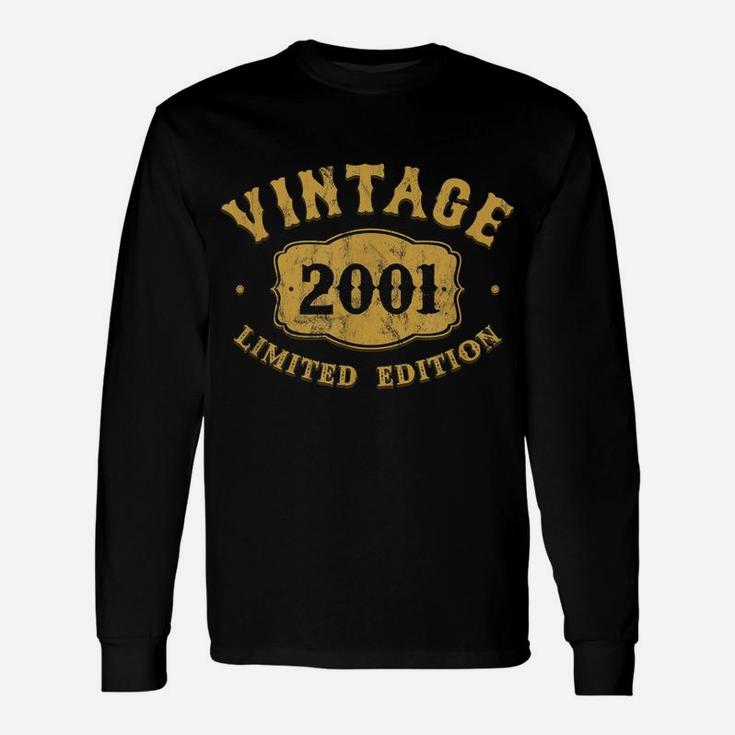 19 Years Old 19Th B-Day Birthday Vintage Gift 2001 E7 Unisex Long Sleeve
