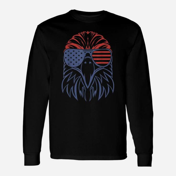 American Bald Eagle Usa Flag Shirt 4Th Of July Eagle Usa Unisex Long Sleeve