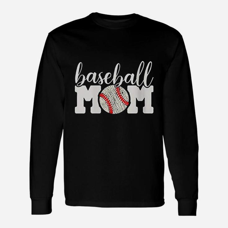 Baseball Mom Gift Cheering Mother Of Boys Unisex Long Sleeve