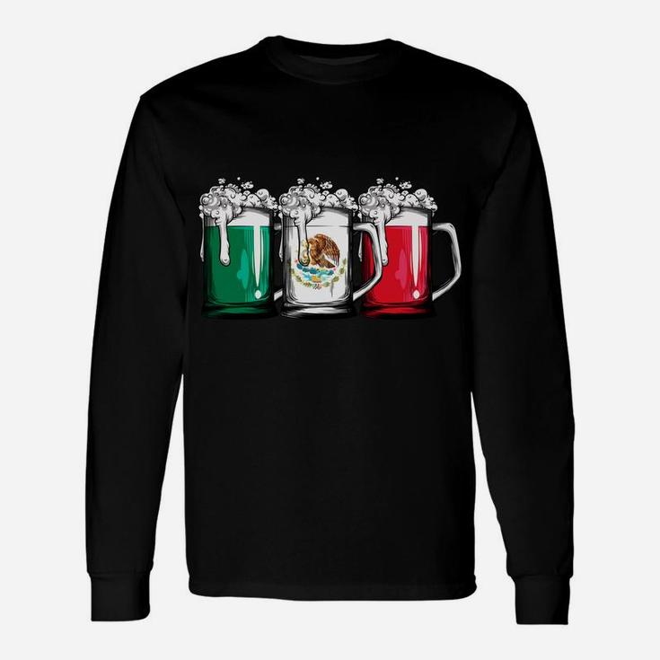 Beer Mexican Flag Mexico Cinco De Mayo Men Drinking Mug Sweatshirt Unisex Long Sleeve