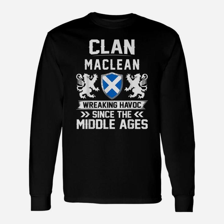 Clan MACLEAN Scottish Family Scotland Mothers Day Fathers Unisex Long Sleeve