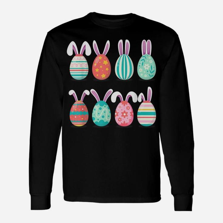Cute Eggs Easter Day Family Matching Pajama Egg Hunting Unisex Long Sleeve