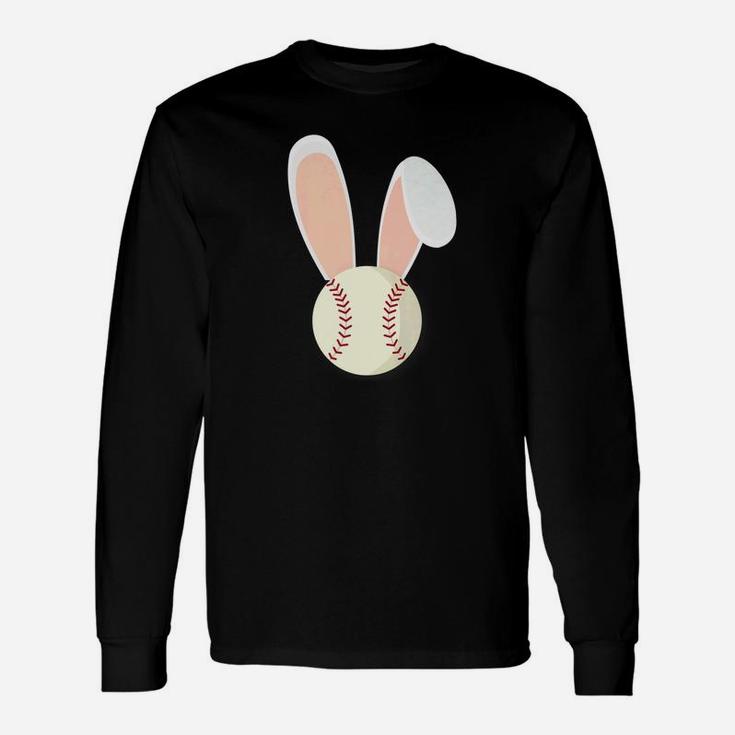 Easter Rabbit Bunny Ears Baseball Sports Holiday Cartoon Premium Unisex Long Sleeve